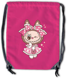  Labubu - Pöttyös ruhás nyuszilány tornazsák (197335)