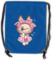 Labubu - Pöttyös ruhás nyuszilány tornazsák (159196)