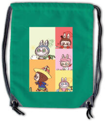  Labubu - Színes karakter kollázs tornazsák (903348)