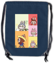 Labubu - Színes karakter kollázs tornazsák (925497)