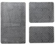 Sn Deco Group Set baie 3 Piese Classic Gri 60x100+50x60+40x60 Covor baie
