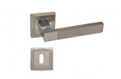 Sn Deco Group Maner Premium SN APOLLO cu rozeta rotunda E8-K1, culoare nichel satinat/crom