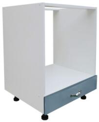 Spectral Mobila Corp pentru cuptor incorporabil cu sertar Zebra, alb/MDF Albastru, fara blat, 60 x 82 x 57 cm