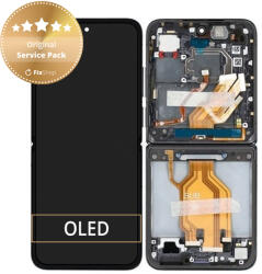 Xiaomi Mix Flip 2405CPX3DC - Ecran LCD + Sticlă Tactilă + Ramă (Black) - 560002000N800 Genuine Service Pack, Black