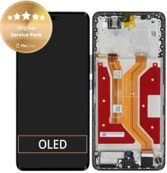 Honor Magic7 Lite - Ecran LCD + Sticlă Tactilă + Ramă (Titanium Black) - 0235AMMM Genuine Service Pack, Titanium Black