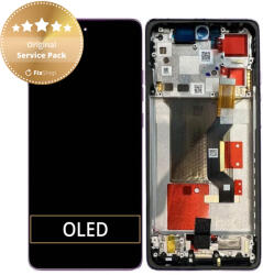 Motorola Edge 60 Pro - Ecran LCD + Sticlă Tactilă + Ramă (Sparkling Grape) - 5D68C30047 Genuine Service Pack, Sparkling Grape