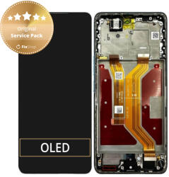 Honor Magic7 Lite - Ecran LCD + Sticlă Tactilă + Ramă (Jade Cyan) - 0235AMMN Genuine Service Pack, Jade Cyan