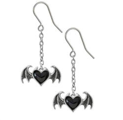 Alchemy gothic Обици ALCHEMY GOTHIC - Black Soul - Pewter - E443