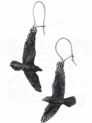 Alchemy gothic Обици Black Raven - ALCHEMY GOTHIC - E333