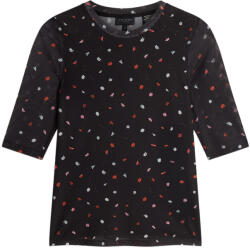 TED BAKER Τop Cailla Printed Mesh Half Sleeve 281488 black