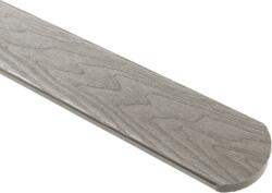 Covernit Scândură de gard WPC gri Semi rotundă 71 x 11 x 800 mm (828032208)