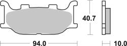 BREMBO set placute frana, frana disc BREMBO PRIME - Sinter - SA 07YA34SA (07YA34SA)
