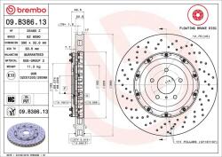BREMBO Disc frana BREMBO 09. B386.13 (09.B386.13)