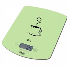 Bravo Sany digitális konyhai mérleg, zöld, 10kg (B-5112-zold) (B-5112-zold)