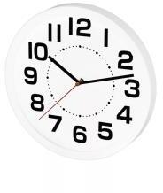 Somogyi Elektronic falióra üveg előlappal 25cm, fehér (AWC250WH) (AWC250WH)