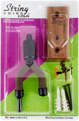 String-Swing Wall Mount Violin Hanger Black Walnut