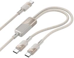 hoco. Kábel 2 az 1-ben USB C-ről USB C-re / USB C Hoco 5A 100W 1, 2 m U139 arany