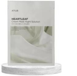 ANUA Heartleaf Cream Mask Night Solution Éjszakai nyugtató fátyolmaszk ezüst szirtőr kivonattal, 25 ml