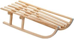 Nina Klasszikus Fa Szánkó - 104 cm, Támaszték Nélkül