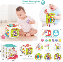 Chipolino Образователна играчка 6 в 1 Chipolino - Куб сортер (DIG02468862)