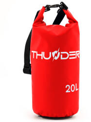THUNDER Vízhatlan hátizsák, tágas SUP, evezős táska 20L vörös