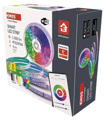 EMOS GoSmart LED szalag szett 5 méter RGB+CCT FullColor - Wi-Fi vezérlő + tápegység + távirányító (ZPW518R)