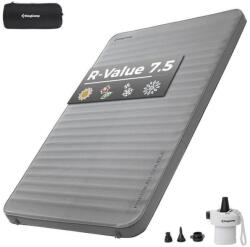 KingCamp Önfelfújó matrac Premium Double KM1901 szürke