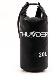 THUNDER Vízhatlan hátizsák, tágas SUP, evezős táska 20L fekete