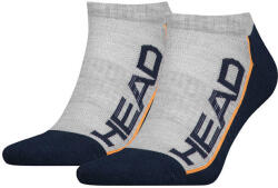 HEAD Alacsony Zokni 2-Pack Szürke-Haditengerész 39-42 Lélegző és Kényelmes 39 színes