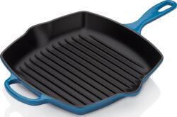 Le Creuset Tigaie pentru grătar Signature pătrată 26 cm albastru marsiliez (20183262000422)