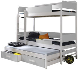  Emeletes ágy Henderson 114 (Fehér + Szürke)
