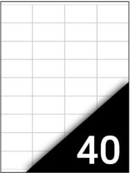 Fortuna Etikett FORTUNA 48, 5x25, 4mm univerzális 4000 címke/doboz 100 ív/doboz (10765) - nyomtassingyen