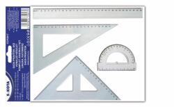 SaKOTA Vonalzókészlet, műanyag, 4 darabos, SAKOTA (CCP2017) - nyomtassingyen