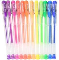 DONAU neon zselés tollak, 12 színben