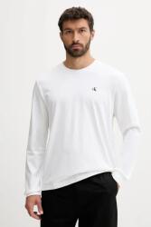 Calvin Klein pamut hosszúujjú fehér, sima, LV04RD247G - fehér S