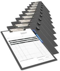 Rapesco Felírótábla, PVC, A4+, RAPESCO, 10 db, fekete (1745)