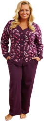 Doctor Nap Pijama de damă cu nasturi DOCTOR NAP PB. 7320 burgundy: XL (PB.7320.BURGUNDY XL)