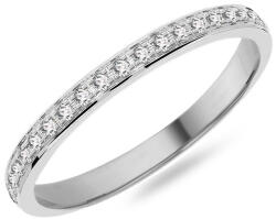  Női karikagyűrű gyémántokkal 2 mm, fehérarany IZKR016A-F-BR