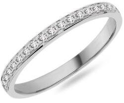  Női jegygyűrű cirkóniával 2, 1 mm, fehérarany IZKR017A-F-CZ