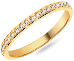  Női karikagyűrű 2 mm, cirkóniákkal IZKR016-F-CZ