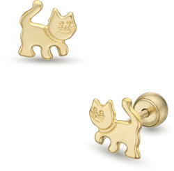 Lisa cicás gyerek fülbevaló gömb zárral - JTAG-0339-18 (JTAG-0339-18)