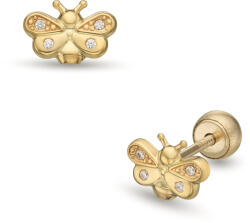 Lisa szabadon szálló méhecske gyerek fülbevaló gömb zárral - JTAG-5140-18 (JTAG-5140-18)