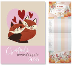 PD Calendar Naptár fali pd Családi tervező 21x30 cm 2026
