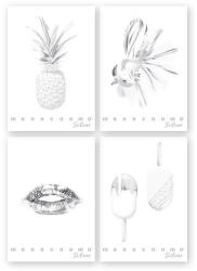 Pigna Füzet Pigna Monocromo Silver A/4 tűzött 38 lapos vonalas (02330571R)