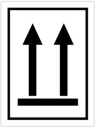 Címke állítva szállítandó ábrával, tekercsen, öntapadós, 7, 5 x 10 cm, 300 db