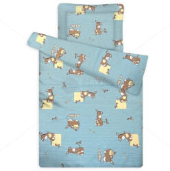  Gyermek paplan, párna garnitúra, Kék csacsi (90×140 cm 40×50 cm)