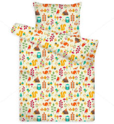  Gyermek paplan, párna garnitúra, Sárga róka (90×140 cm + 40×50 cm)