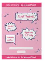  Füzet, tűzött, A5, üzenő, 32 lap, ICO, rózsaszín (TICSUUR)