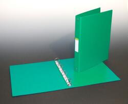 Aurora Caiet mecanic 4 inele - D25mm, coperti carton plastifiat PVC, A4, AURORA - verde (3104/G) - officeclass