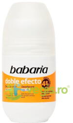 Babaria Deodorant Roll-On pentru Pielea Sensibila cu Dublu Efect fara Alcool Silky Skin 50ml